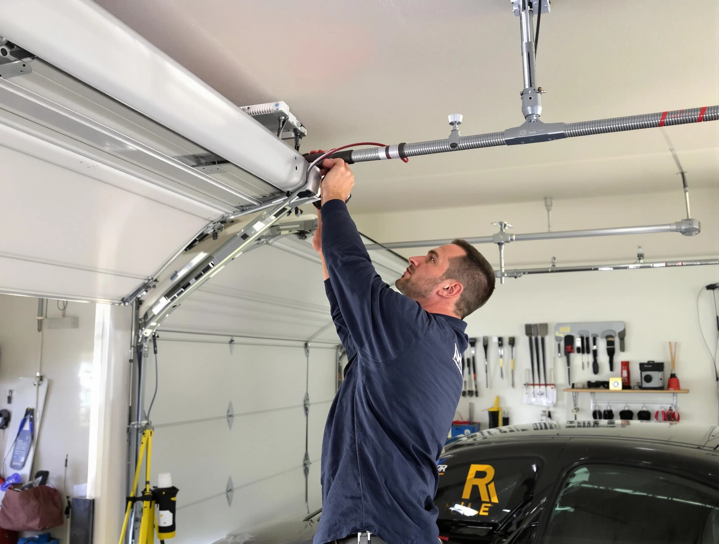 Aliquippa Garage Door Repair technician performing garage door cable repair in Aliquippa