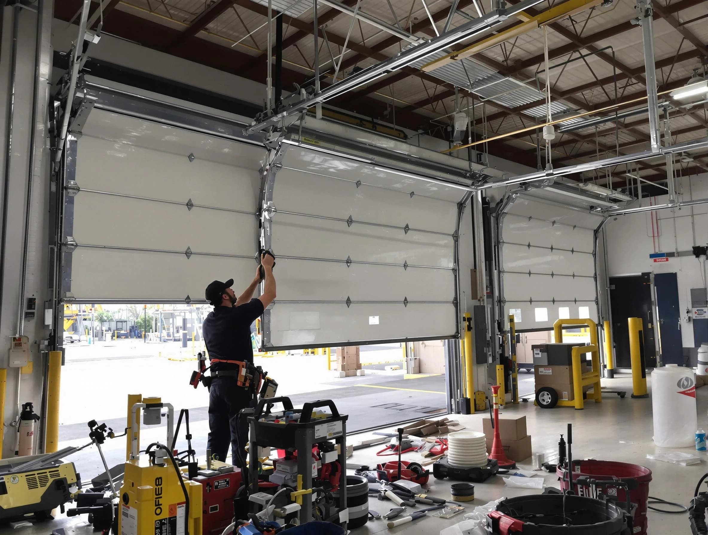 Aliquippa Garage Door Repair technician performing commercial garage door repair in Aliquippa