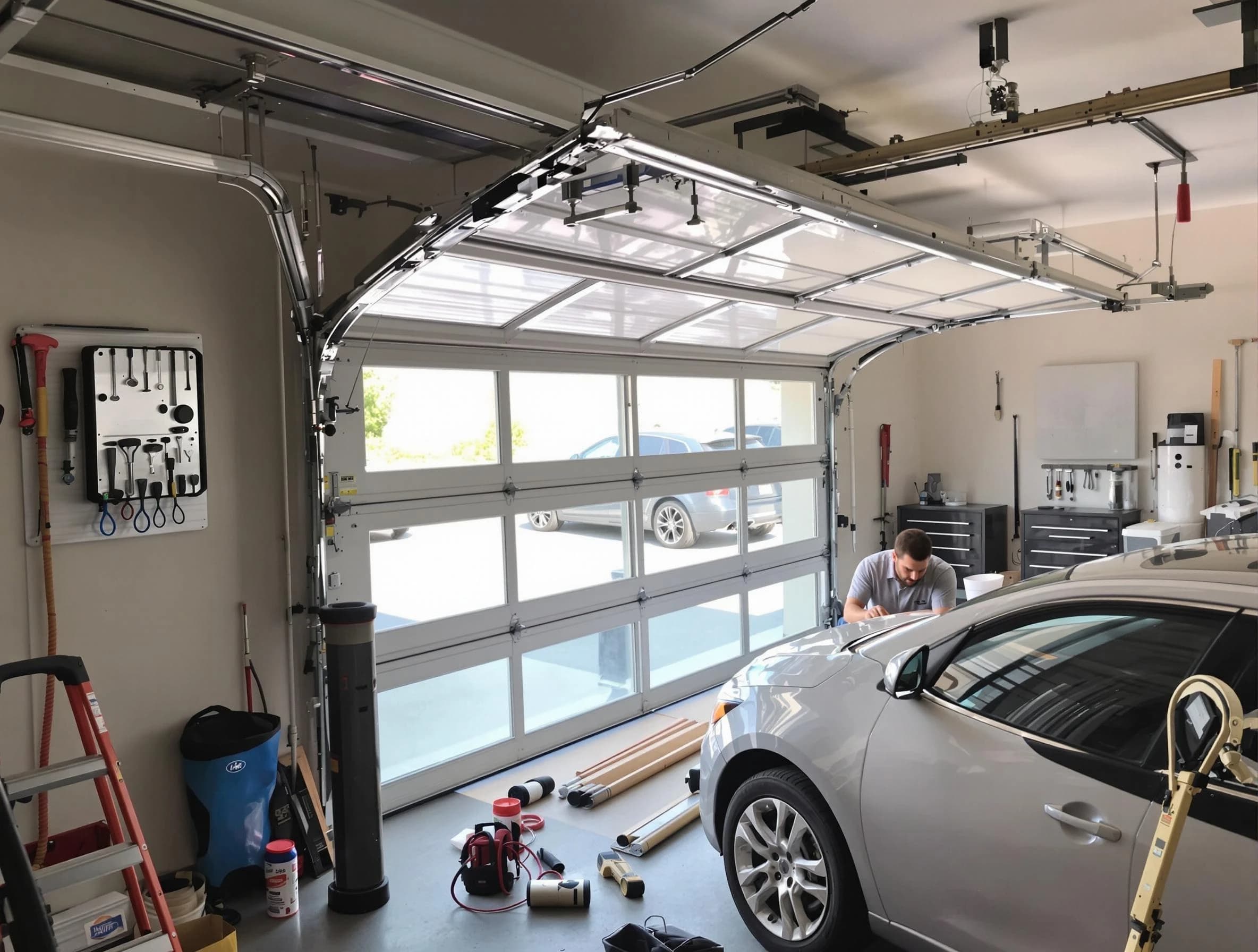 Garage door noise reduction service by Aliquippa Garage Door Repair in Aliquippa