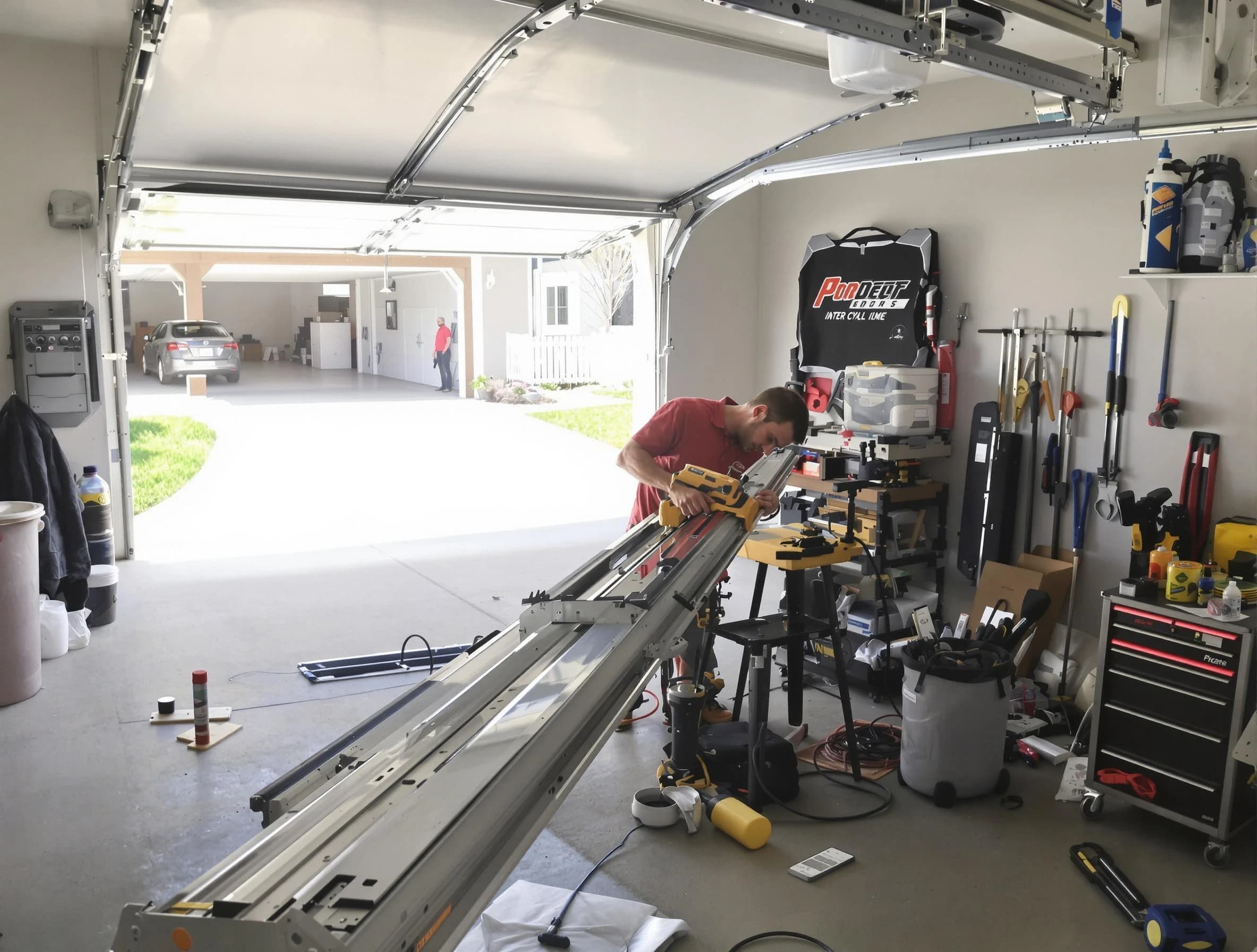 Aliquippa Garage Door Repair expert performing track repair in Aliquippa