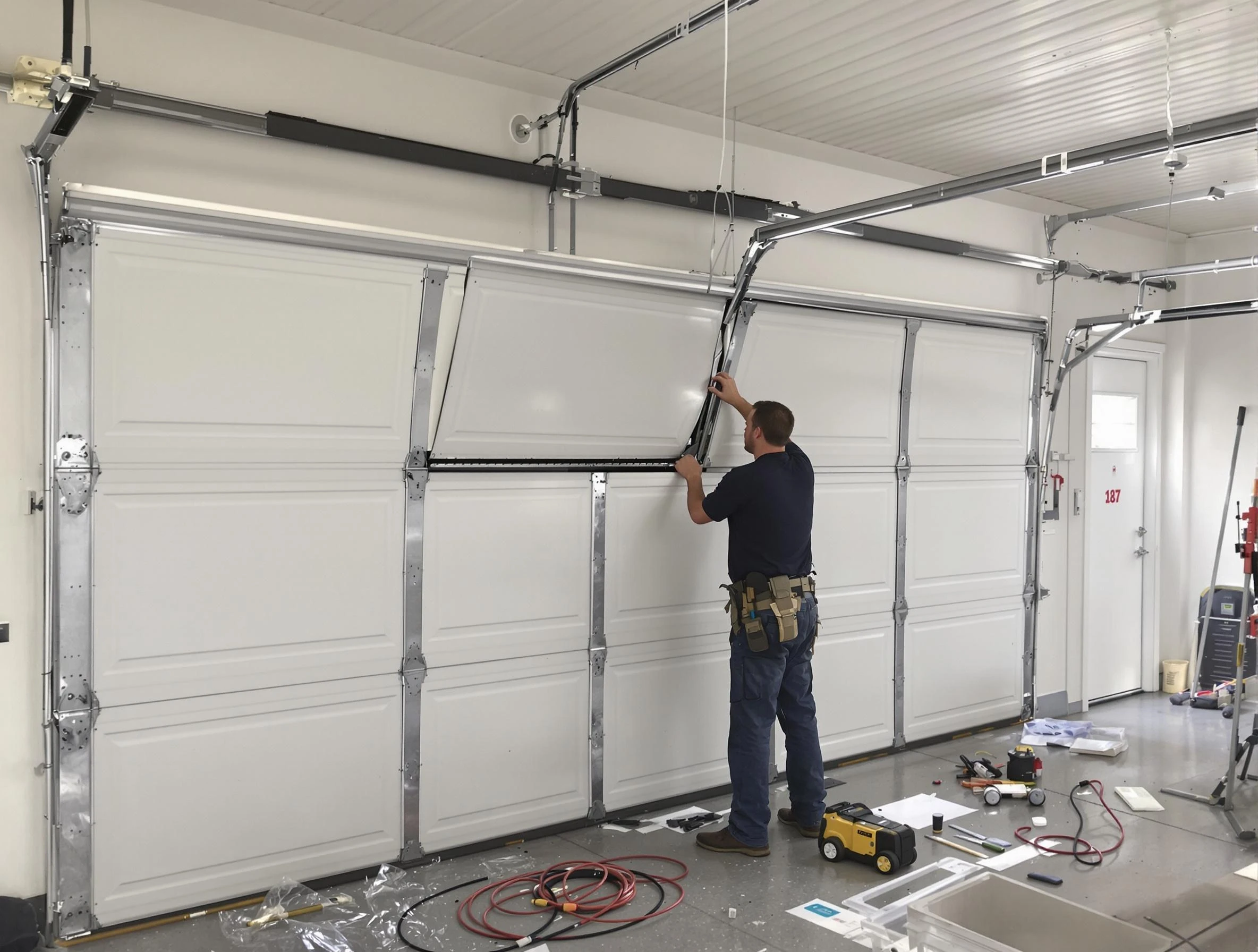 Garage Door Section Replacement in Aliquippa