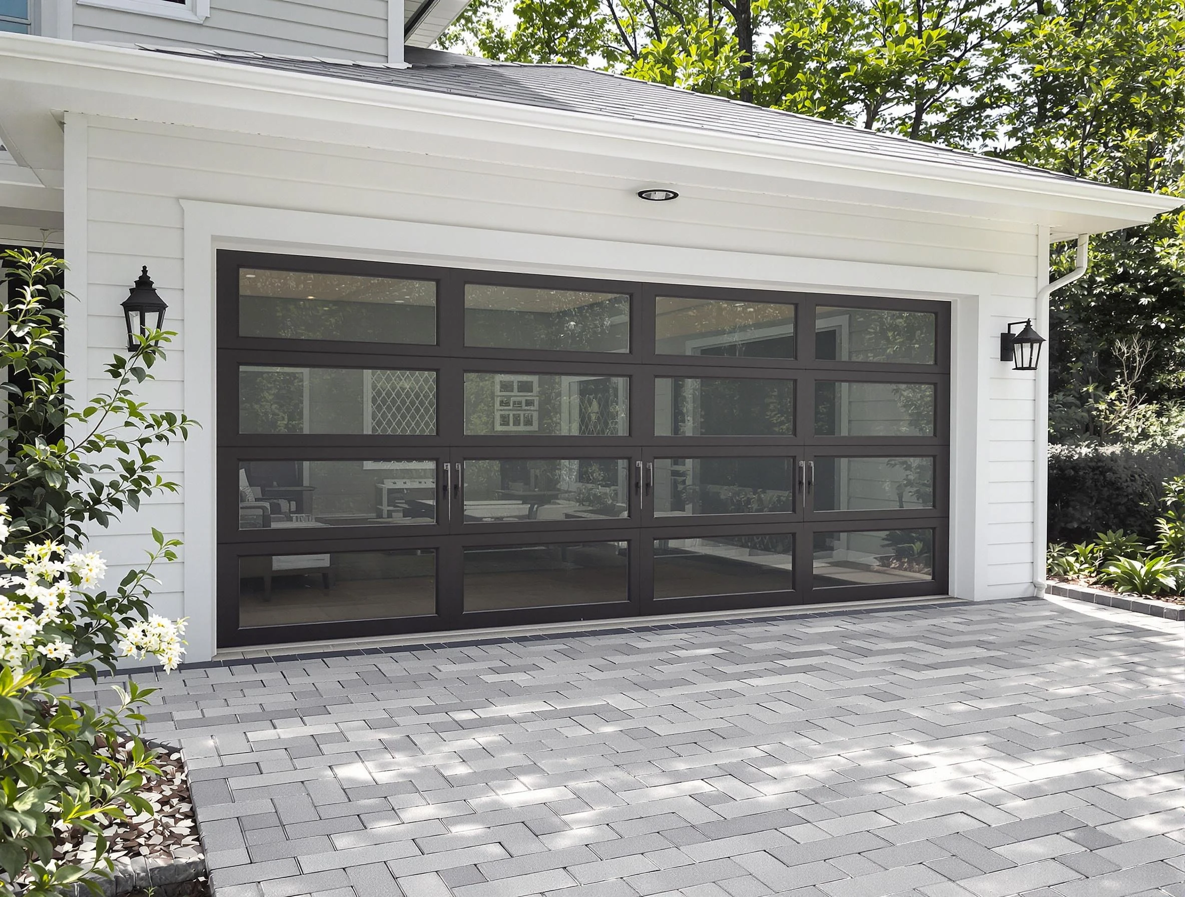Aliquippa Garage Door Repair design specialist presenting custom garage door options to Aliquippa homeowner